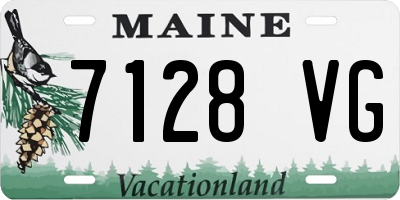 ME license plate 7128VG