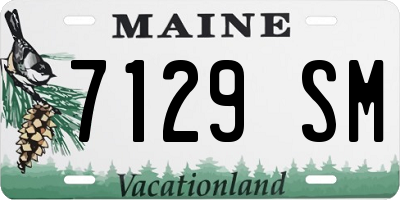 ME license plate 7129SM