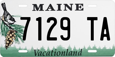 ME license plate 7129TA