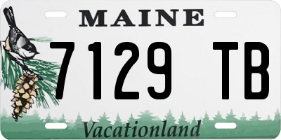 ME license plate 7129TB