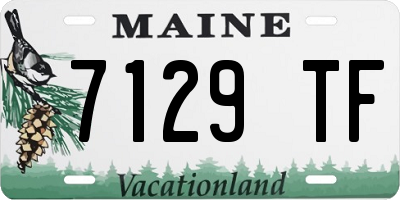 ME license plate 7129TF