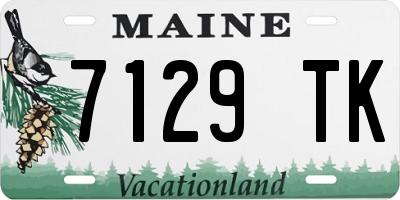 ME license plate 7129TK
