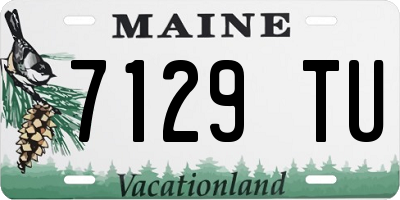 ME license plate 7129TU