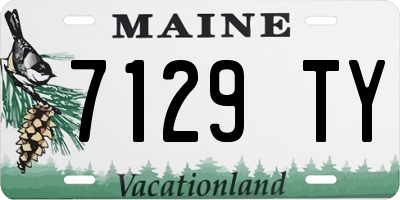 ME license plate 7129TY