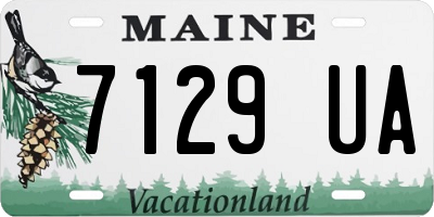 ME license plate 7129UA