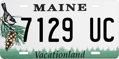 ME license plate 7129UC