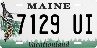 ME license plate 7129UI
