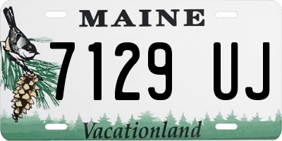ME license plate 7129UJ