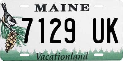 ME license plate 7129UK