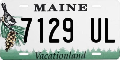 ME license plate 7129UL