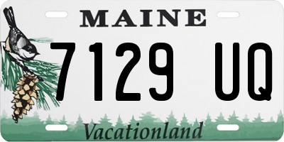 ME license plate 7129UQ