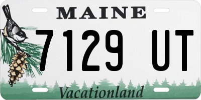 ME license plate 7129UT