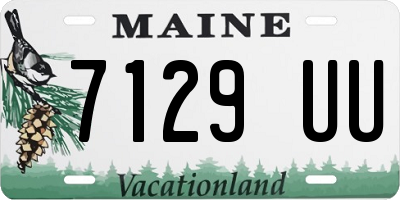 ME license plate 7129UU