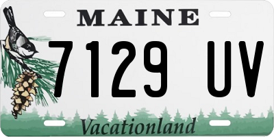 ME license plate 7129UV