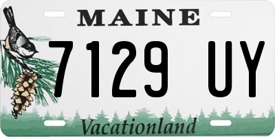 ME license plate 7129UY