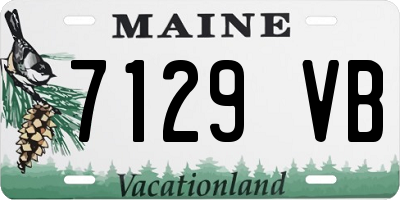 ME license plate 7129VB