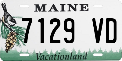 ME license plate 7129VD