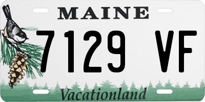 ME license plate 7129VF