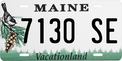 ME license plate 7130SE