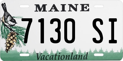 ME license plate 7130SI