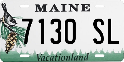 ME license plate 7130SL