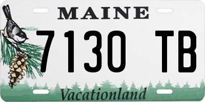 ME license plate 7130TB