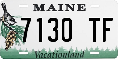 ME license plate 7130TF