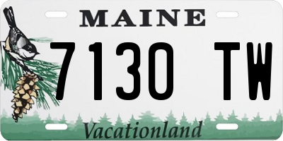 ME license plate 7130TW