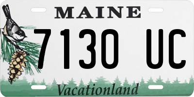 ME license plate 7130UC