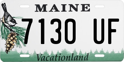ME license plate 7130UF