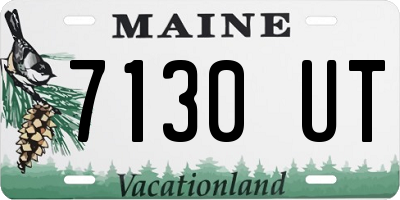 ME license plate 7130UT