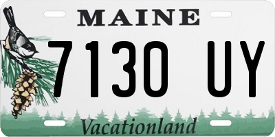 ME license plate 7130UY