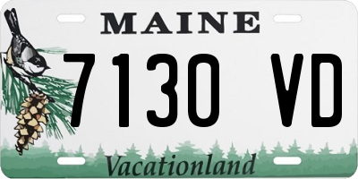 ME license plate 7130VD