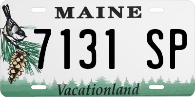ME license plate 7131SP