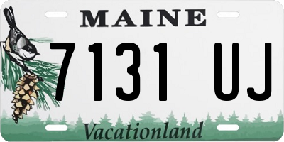 ME license plate 7131UJ