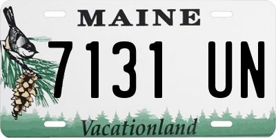 ME license plate 7131UN