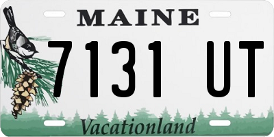 ME license plate 7131UT