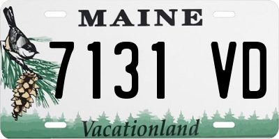 ME license plate 7131VD