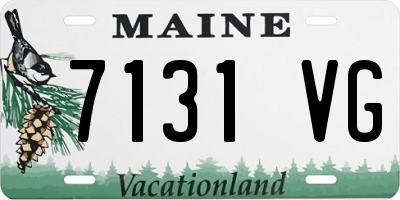 ME license plate 7131VG