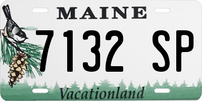 ME license plate 7132SP