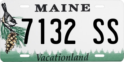 ME license plate 7132SS