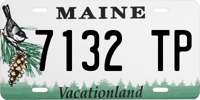 ME license plate 7132TP