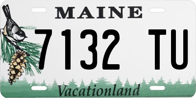 ME license plate 7132TU
