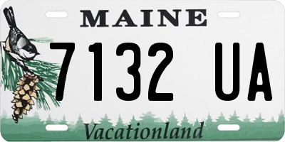 ME license plate 7132UA