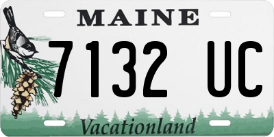 ME license plate 7132UC