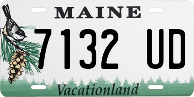 ME license plate 7132UD