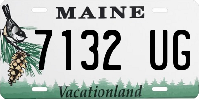 ME license plate 7132UG