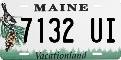 ME license plate 7132UI