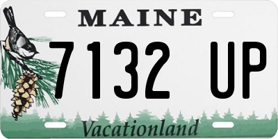 ME license plate 7132UP