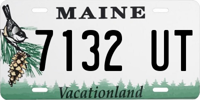 ME license plate 7132UT